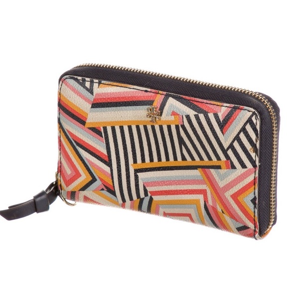 TORY BURCH Leather Printed Wallet - Picture 2 of 9